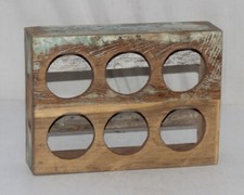 Vintage Holzflaschenhalter